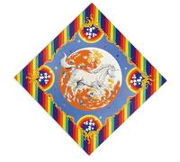 Bandanas à impression classique de 53,3 cm pour la danse de rue vintage cachemire foulard adulte unisexe bandana cyclisme foulard coloré bandeau écharpe, Bandes arc-en-ciel, Taille unique
