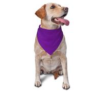 Bandanas à imprimé violet pour animaux de compagnie - Bandanas mignons pour chien et chat pour les vacances, Noël, Halloween - Bavoirs triangulaires réglables pour la promenade en plein air