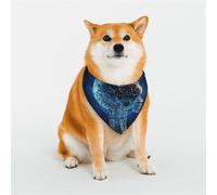 Bandanas à intelligence artificielle pour chien - Petite écharpe triangulaire réglable - Double écharpe réversible lavable - Mouchoir quotidien pour chien de taille moyenne et grande - Cadeau