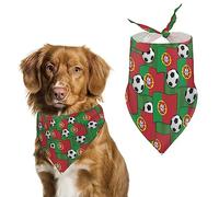 Bandanas à Motif de Football Portugais pour Chien, Bavoirs triangulaires pour Chien, écharpe Mignonne pour Animal de Compagnie, Foulard pour Petit, Moyen et Grand Animal de Compagnie