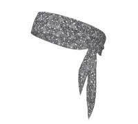 Bandanas à paillettes argentées - Bandeau de sport polyvalent - Bandeau d'entraînement - Bandeau de transpiration athlétique pour le tennis, la course, le yoga