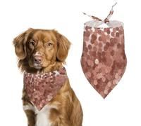 Bandanas à paillettes or rose pour chien et chat - Bavoirs triangulaires lavables pour animaux domestiques
