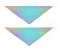 Bandanas carrés colorés pour chien, forme unique, ajustement réglable, unisexe, écharpe pour chiot, chat, animal domestique, ensemble de vacances pour chiens et chats