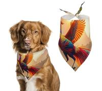 Bandanas colorés pour chien Phoenix pour nourrir et toiletter, bavoirs triangulaires lavables pour animaux domestiques pour chats et chiens