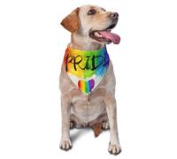 Bandanas colorés Style Aquarelle LGBT Gay Pride Arc-en-Ciel cœur pour Chien, Chat, Chiot, écharpes, Mouchoir Lavable pour Animaux de Compagnie