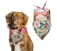 Bandanas d'anniversaire pour chien - Écharpe mignonne pour chiens et chats - Bavoirs triangulaires doux et respirants pour animaux de compagnie - Accessoire de mode pour chiots de petite, moyenne et
