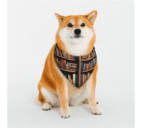 Bandanas de bibliothèque pour chien de taille moyenne réglable - Bavoirs triangulaires réversibles - Lavable - Mouchoir quotidien pour chien de taille moyenne et grande - Cadeau