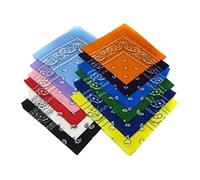 Bandanas de colores surtidos, 12 unidades