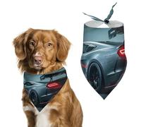 Bandanas de luxe en forme de voiture de sport pour chien, bavoirs triangulaires lavables pour animaux domestiques pour chats et chiens