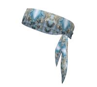 Bandanas de sport à imprimé marbre - Bandanas athlétiques élégants et confortables pour la course à pied, le yoga, le cyclisme