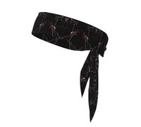 Bandanas de sport à imprimé marbre noir et or rose - Bandanas athlétiques élégants et confortables pour la course à pied, le yoga, le cyclisme