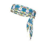 Bandanas de sport à imprimé printemps Happy Easter Holiday - Bandanas athlétiques confortables pour la course à pied, le yoga, le cyclisme, et plus encore