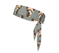 Bandanas de sport avec imprimé avatar d'alpaga - Bandeau d'entraînement unisexe pour les activités sportives, la course, le yoga, le cyclisme