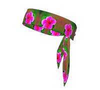 Bandanas de sport avec imprimé fleurs d'hibiscus - Bandeau d'entraînement unisexe pour jogging, cyclisme, yoga, etc