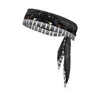 Bandanas de sport avec imprimé guitare piano - Bandanas athlétiques confortables pour la course à pied, le yoga, le cyclisme, et plus encore