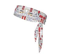 Bandanas de sport avec imprimé I Love London - Bandanas athlétiques confortables pour la course, le yoga, le cyclisme, et plus encore