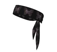 Bandanas de sport - Bandeau d'entraînement unisexe à imprimé papillon fleuri, bandeau athlétique, été, cyclisme, et plus encore