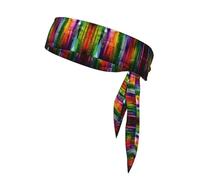 Bandanas de sport - Bandeau d'entraînement unisexe avec imprimé arc-en-ciel ville, bandeau athlétique d'été, cyclisme, et plus encore