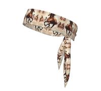 Bandanas de sport élégants et confortables pour les activités sportives - Cheval cabré marron