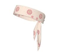 Bandanas de sport élégants unisexes avec imprimé petites fleurs de cerisier roses - Confortable pour l'entraînement, la course, le yoga, le cyclisme, etc