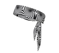 Bandanas de sport en spirale avec illusion d'optique - Unisexe - Pour activités sportives, course à pied, yoga, cyclisme