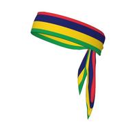 Bandanas de sport unisexe avec imprimé drapeau de l'île Maurice - Confortable pour l'entraînement, la course, le yoga, le cyclisme, etc