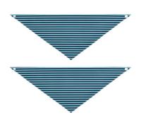 Bandanas de toilettage pour chiens et chats à motif bleu vif, bandanas en vrac à bouton-pression, écharpe, mouchoir, accessoires mignons pour animaux de compagnie pour chiens et chats, taille L