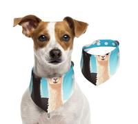 Bandanas d'été en alpaga pour chiens, lavables, réglables et triangulaires, bavoirs mignons pour chiens de taille moyenne et grande taille, chiots et chats, taille M