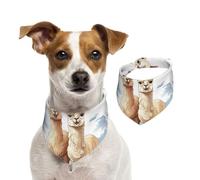 Bandanas d'été en alpaga pour chiens, lavables, réglables et triangulaires, bavoirs mignons pour chiens de taille moyenne et grande taille, chiots et chats, taille L