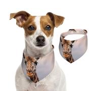 Bandanas d'été en forme de girafe pour chiens, lavables, réglables et triangulaires, bavoirs mignons pour chiens de taille moyenne et grande taille, chiots et chats, taille M