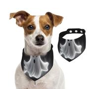 Bandanas d'été noirs et d'Halloween pour chiens, bandanas d'été pour chiens, lavables, réglables, triangulaires, bavoirs mignons pour chiens de taille moyenne et grande taille