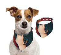Bandanas d'été pour chien à longs poils colorés, lavables, réglables et triangulaires, bavoirs mignons pour chiens de taille moyenne et grande taille, chiots et chats, taille M