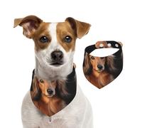 Bandanas d'été pour chiens à poils longs, bandanas lavables et réglables en forme de teckel, bavoirs triangulaires mignons pour chiens de taille moyenne et grande taille, chiots et chats de petite