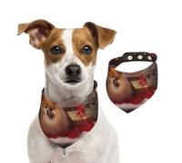 Bandanas d'été pour chiens avec image de Noël, lavables, réglables, triangulaires, adorables bavoirs pour chiens de taille moyenne et grande taille, chiots et chats, taille M