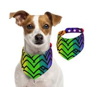 Bandanas d'été pour chiens, bandanas à motif arc-en-ciel Gay Pride pour chien, lavable et réglable, bavoirs triangulaires mignons pour chiens de taille moyenne et grande taille, chiots et chats