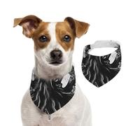 Bandanas d'été pour chiens, bandanas classiques noirs en forme de pieuvre, lavables, réglables et triangulaires, bavoirs mignons pour chiens de taille moyenne et grande taille, chiots et chats, taille