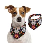 Bandanas d'été pour chiens - Bandanas colorés - Lavables et réglables - Triangle - Bavoirs mignons pour animaux de compagnie - Pour chiens de taille moyenne et grande - Chiots et chats - Taille M
