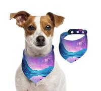 Bandanas d'été pour chiens, bandanas cool pour chien, bandanas lavables et réglables en triangle pour chiens de taille moyenne et grande taille, chiots et chats, taille L