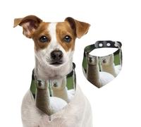 Bandanas d'été pour chiens - Bandanas de famille d'alpaga lavables et réglables - Bavoirs triangulaires mignons pour chiens de taille moyenne et grande - Chiots et chats - Taille M