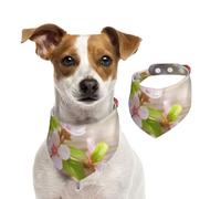 Bandanas d'été pour chiens - Bandanas de printemps et de fleurs pour chien - Lavables et réglables - Écharpe triangulaire - Bavoirs mignons pour animaux de compagnie - Pour chiens de taille moyenne et