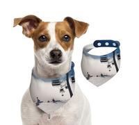 Bandanas d'été pour chiens, bandanas de ski à Sunshine pour chiens, lavables, réglables et triangulaires, bavoirs mignons pour animaux de compagnie pour chiens de moyenne et grande taille, chiots et