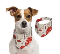 Bandanas d'été pour chiens, bandanas d'été lavables et réglables en forme de champignon pour chiens de taille moyenne et grande taille