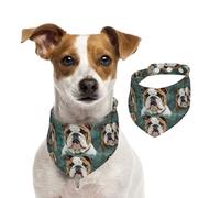 Bandanas d'été pour chiens, bandanas drôles pour chien bouledogue anglais, lavables, réglables et triangulaires, bavoirs mignons pour chiens de taille moyenne et grande taille, chiots et chats de
