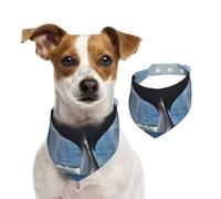 Bandanas d'été pour chiens, bandanas en forme de queue de baleine, lavables, réglables et triangulaires, bavoirs mignons pour chiens de taille moyenne et grande taille, chiots et chats de petite