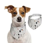 Bandanas d'été pour chiens, bandanas en terre cuite blanche, lavables, réglables, triangulaires, bavoirs mignons pour animaux de compagnie pour chiens de moyenne et grande taille, chiots et chats