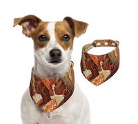 Bandanas d'été pour chiens - Bandanas ethniques africains lavables et réglables - Bavoirs triangulaires mignons pour chiens de taille moyenne et grande - Chiots et chats - Taille L
