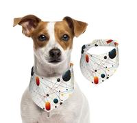 Bandanas d'été pour chiens, bandanas imprimés physiques, lavables, réglables, triangulaires, bavoirs mignons pour animaux de compagnie pour chiens de taille moyenne et grande taille, chiots et chats