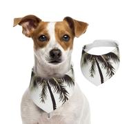 Bandanas d'été pour chiens - Bandanas lavables et réglables en forme de palmier - Bavoirs triangulaires mignons pour chiens de taille moyenne et grande - Chiots et chats - Taille M