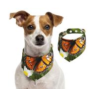 Bandanas d'été pour chiens, bandanas lavables et réglables en forme de papillon sur marguerite, bavoirs triangulaires mignons pour chiens de taille moyenne et grande taille, chiots et chats de petite