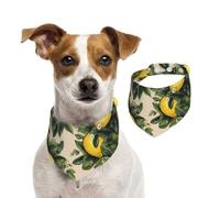 Bandanas d'été pour chiens - Bandanas lavables et réglables en forme de triangle pour chiens de taille moyenne et grande - Chiots et chats - Taille S